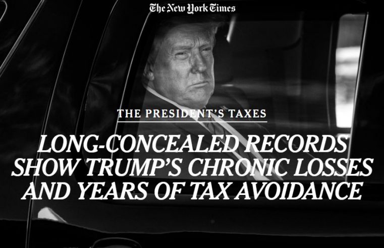 LONG-CONCEALED RECORDS SHOW TRUMP’S CHRONIC LOSSES AND YEARS OF TAX AVOIDANCE